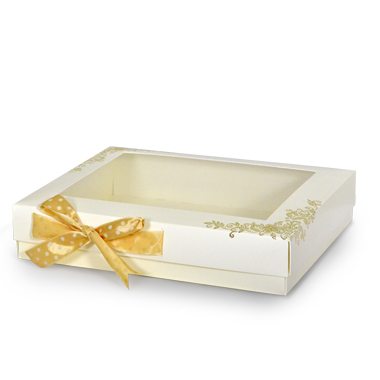 DSC_4273 שמנת הטבעה זהב וסרט מוזהב עם נקודות